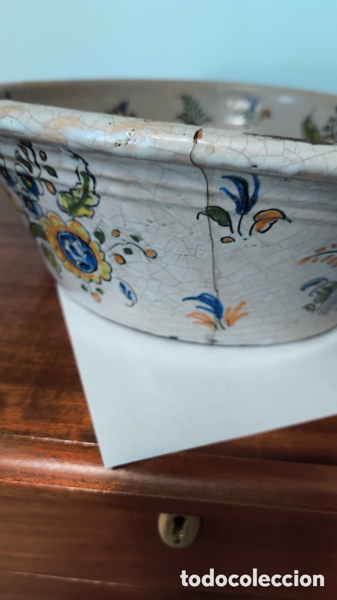 Antig&uuml;edades: Antiguo lebrillo de Talavera - Foto 3