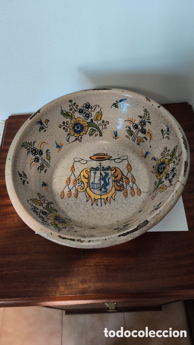 Antig&uuml;edades: Antiguo lebrillo de Talavera - Foto 1