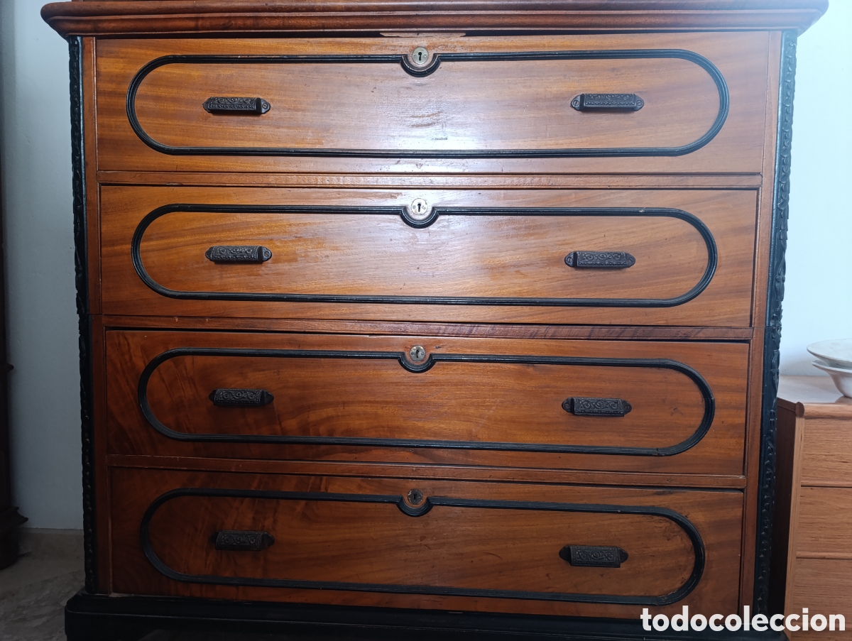 Antig&uuml;edades: C&oacute;moda de madera de alcanfor. No env&iacute;o - Foto 6