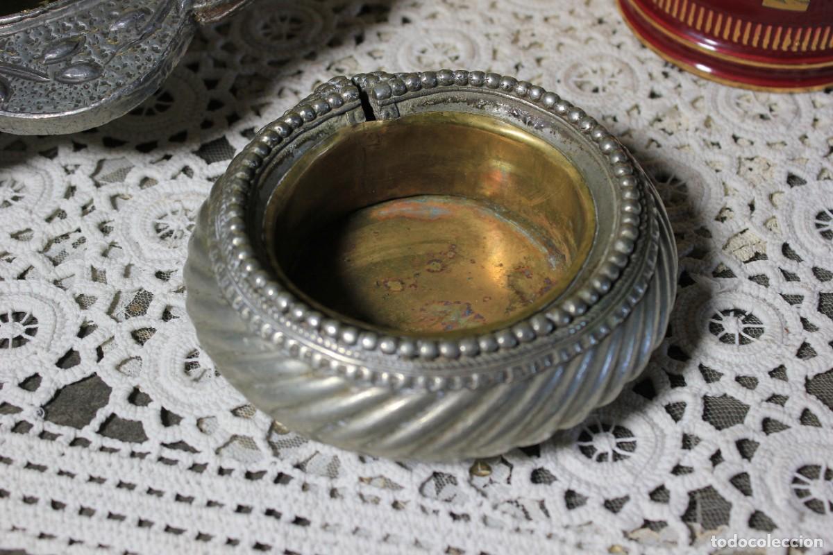 Antig&uuml;edades: Conjunto Tocador, espejo, bote, recipiente - Foto 8