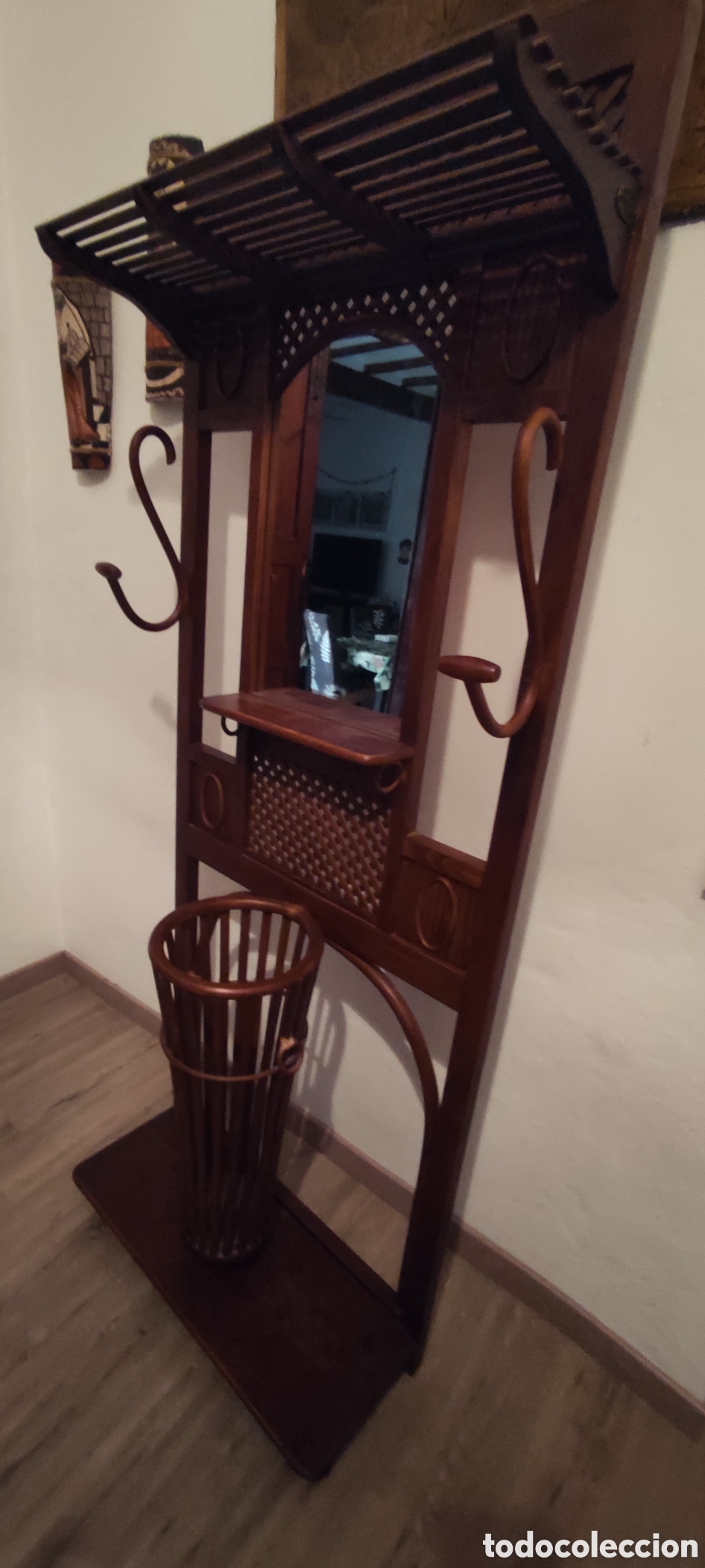 Antig&uuml;edades: Mueble recibidor tipo Thonet - Foto 2