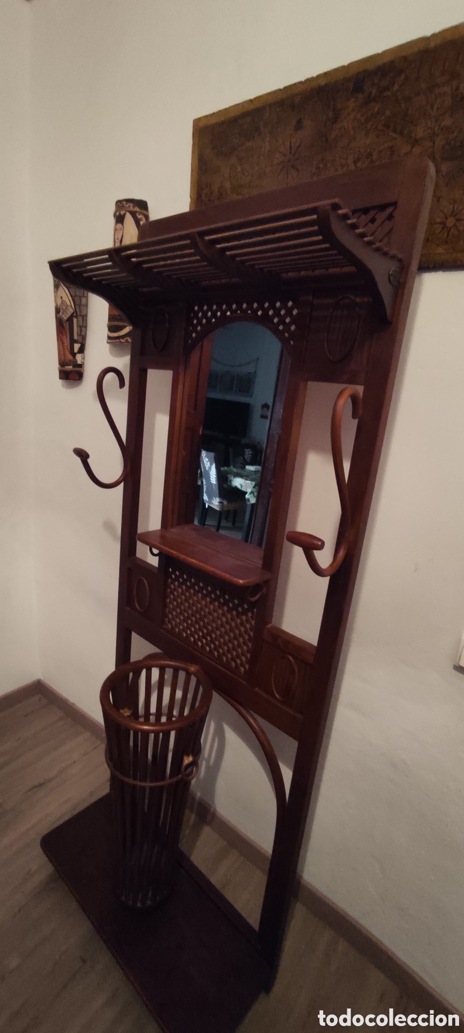 Antig&uuml;edades: Mueble recibidor tipo Thonet - Foto 5