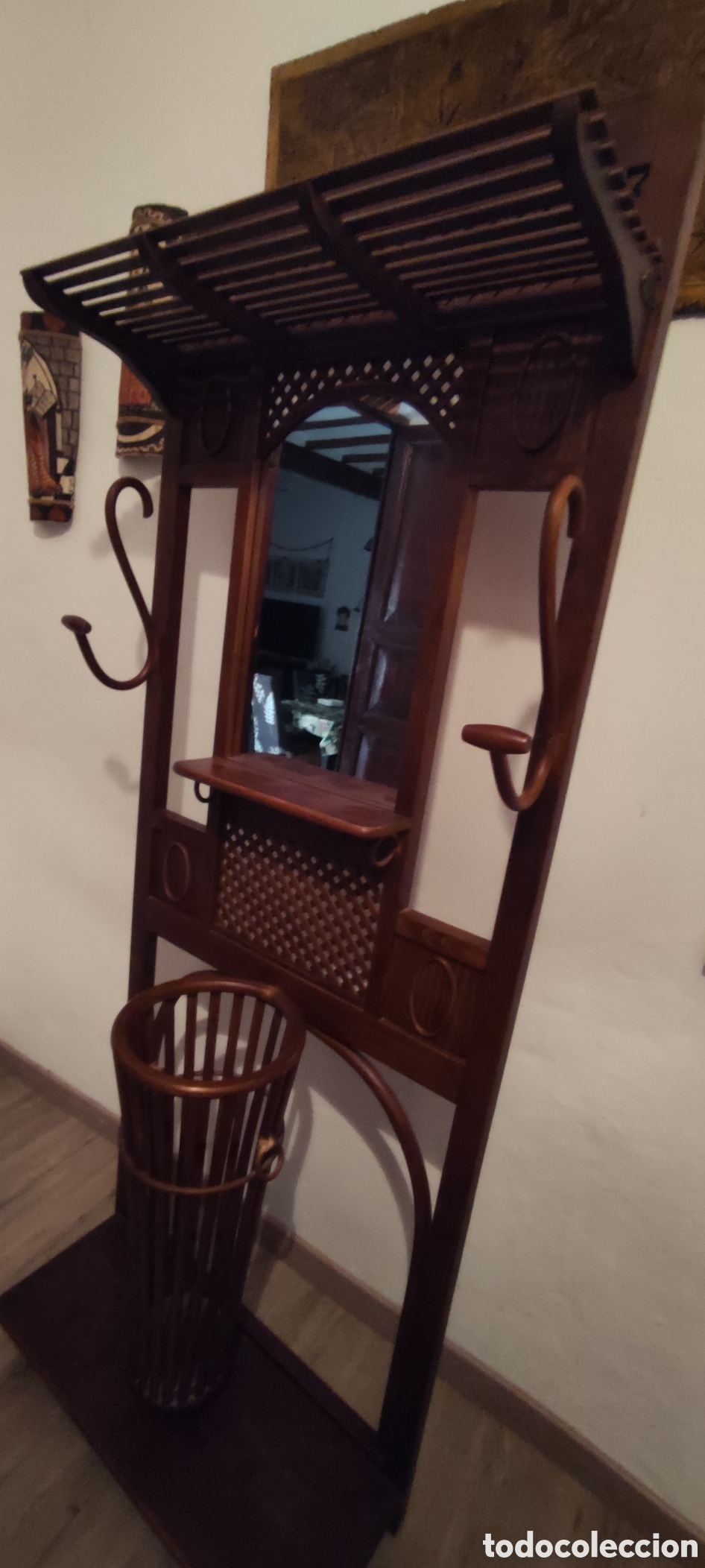 Antig&uuml;edades: Mueble recibidor tipo Thonet - Foto 6