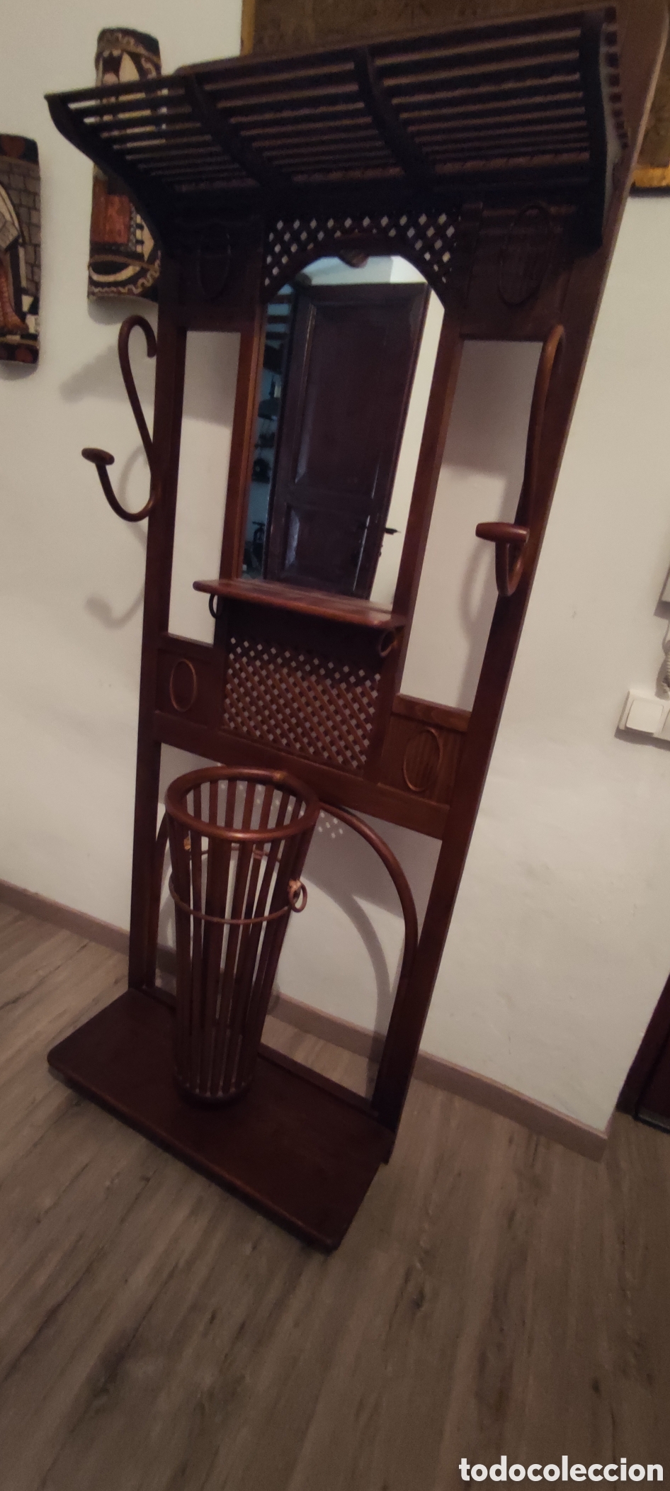 Antig&uuml;edades: Mueble recibidor tipo Thonet - Foto 7