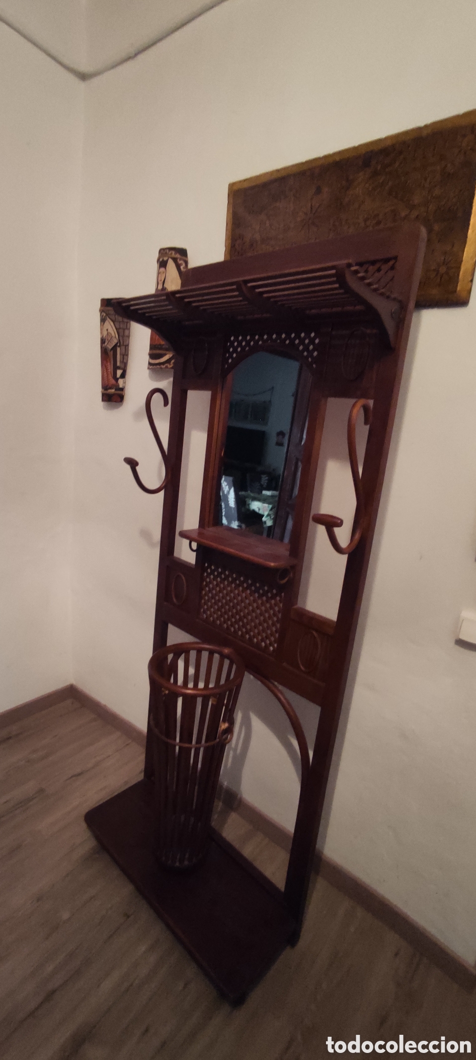 Antig&uuml;edades: Mueble recibidor tipo Thonet - Foto 9