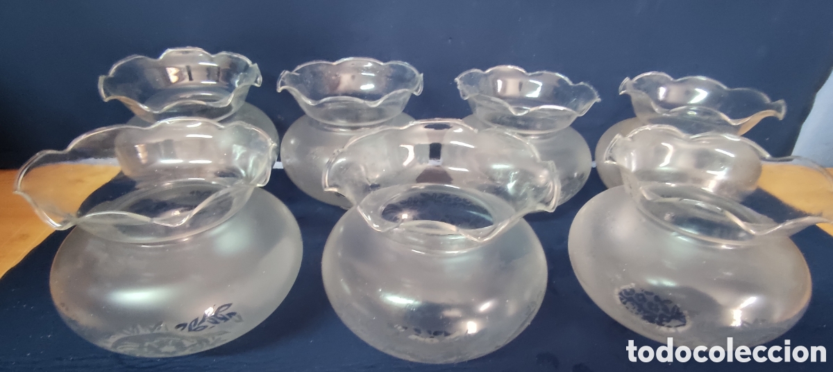 Antig&uuml;edades: Conjunto 7 tulipas antiguas