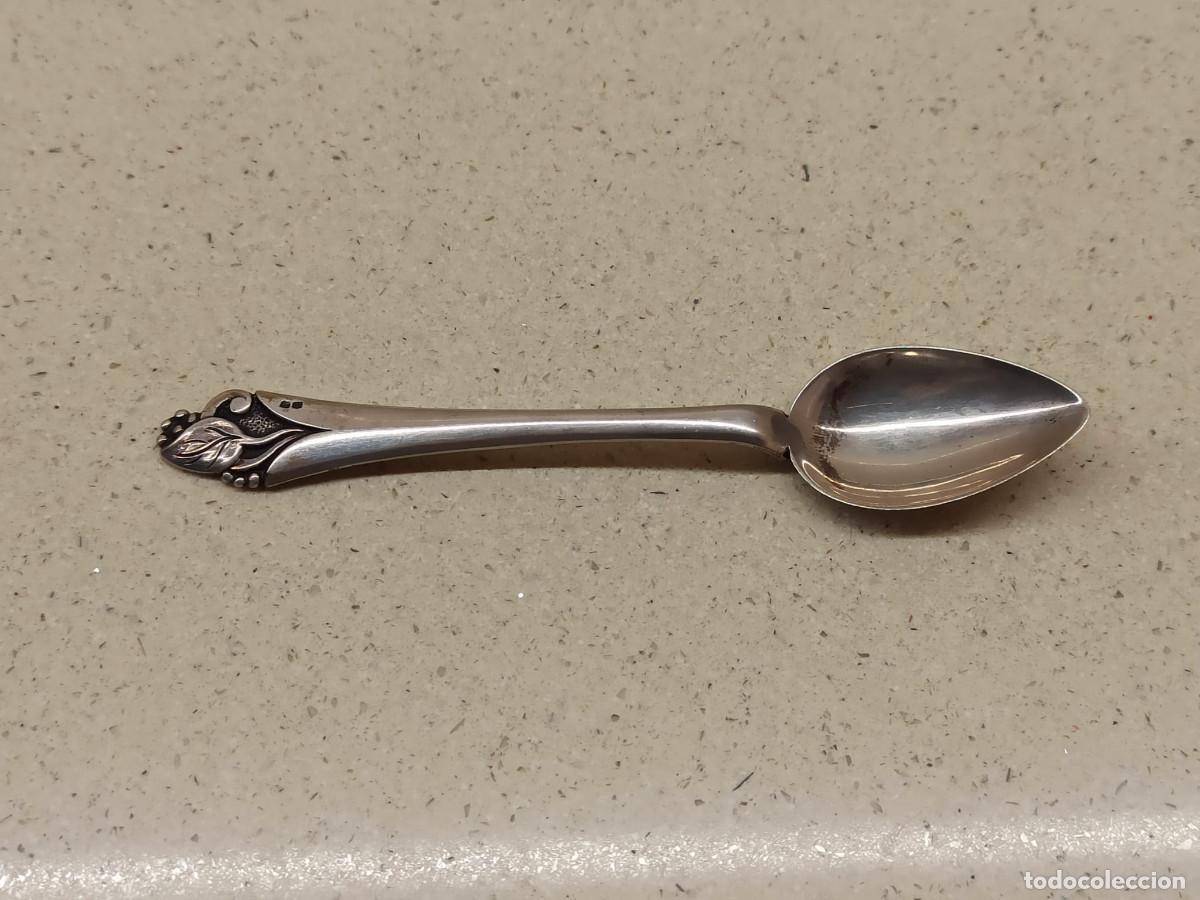 Antig&uuml;edades: Cuchara Plata Mango Flor - Foto 1