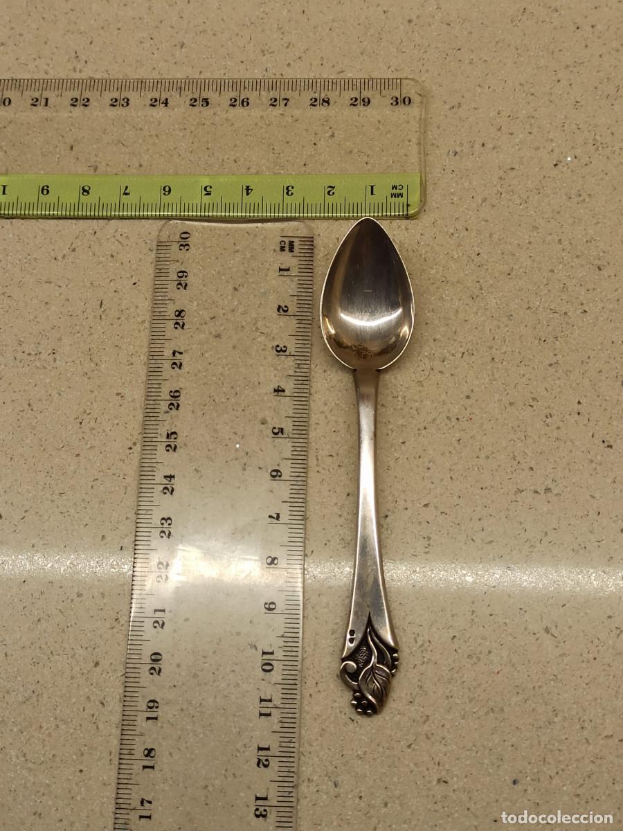 Antig&uuml;edades: Cuchara Plata Mango Flor - Foto 5