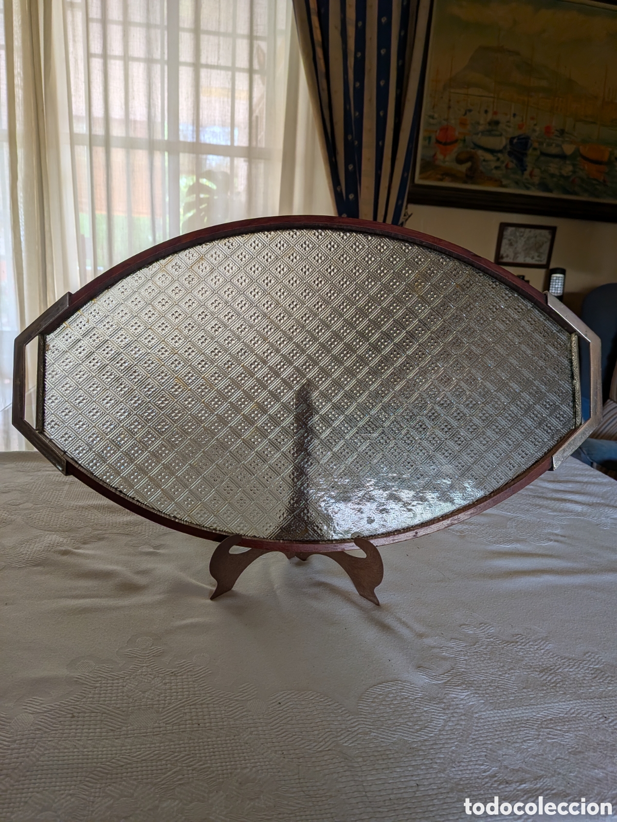 Antig&uuml;edades: Bandeja decorativa art dec&oacute;