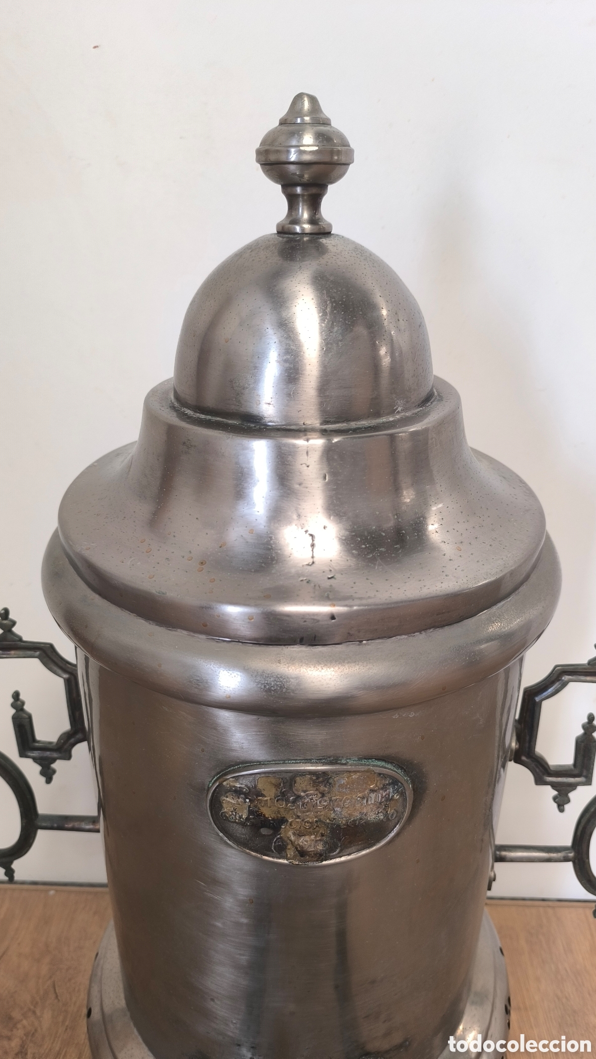 Antig&uuml;edades: CAFETERA SAMOVAR GRANDE ANTIGUA 2 CONPARTIMENTOS - Foto 7