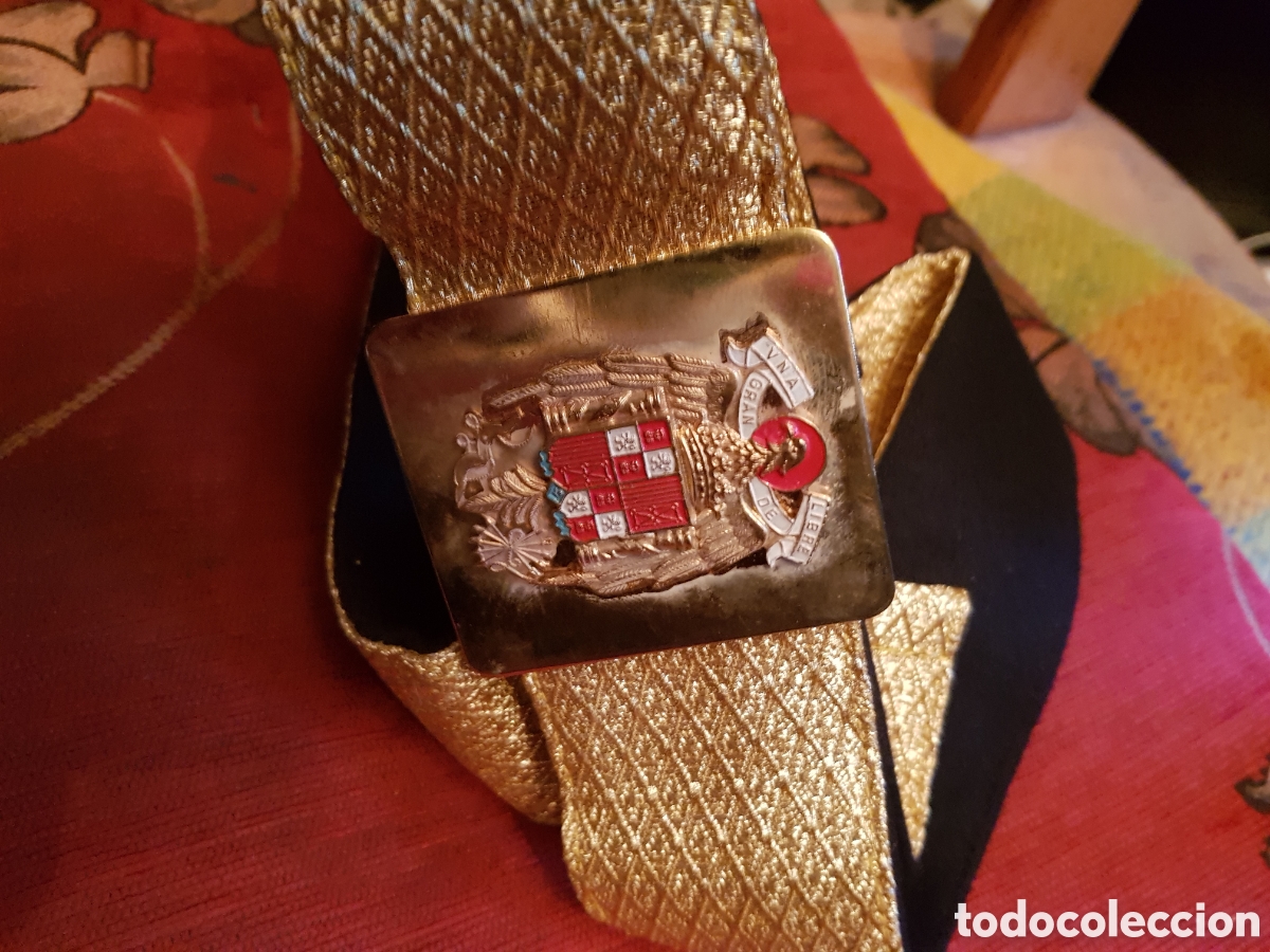 Antig&uuml;edades: ESPECTACULAR Y ANTIGUO CINTUR&Oacute;N DE GALA JERARQU&Iacute;A FALANGE