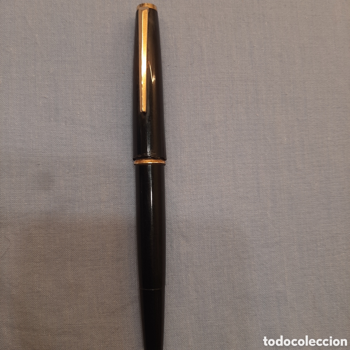 Antig&uuml;edades: Bonita pluma mont blanc de oro de 14k con estuche