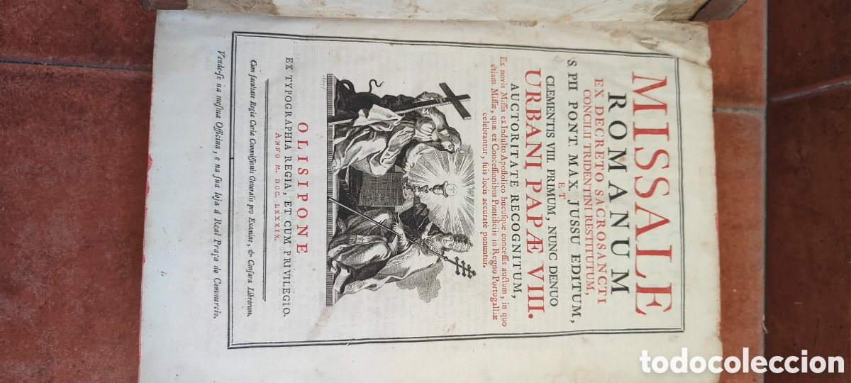 Antig&uuml;edades: ANTIGUO MISAL ROMANO 1789 - Foto 2