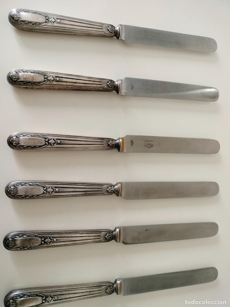 Antig&uuml;edades: CUCHILLOS MANGO DE PLATA - Foto 1