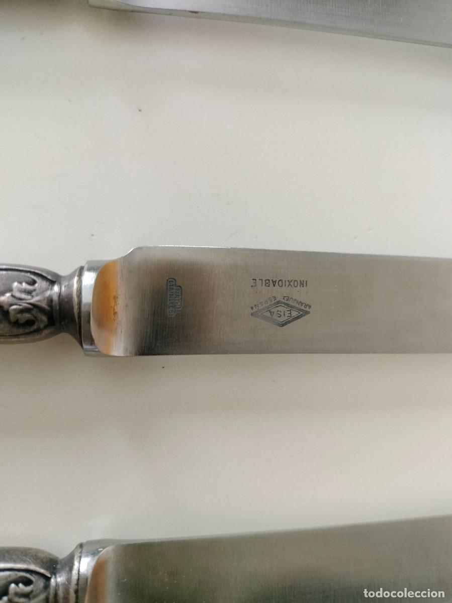 Antig&uuml;edades: CUCHILLOS MANGO DE PLATA - Foto 3