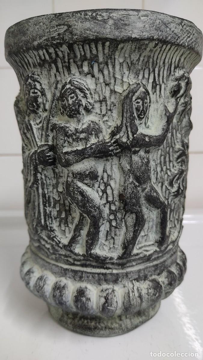 Antig&uuml;edades: Jarra o jarr&oacute;n de terracota Partenon con escena Ad&aacute;n y Eva cogiendo fruta prohibida