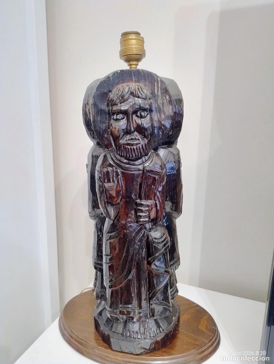 Antig&uuml;edades: LAMPARA MADERA PORTICO DE LA GLORIA ?? - Foto 1