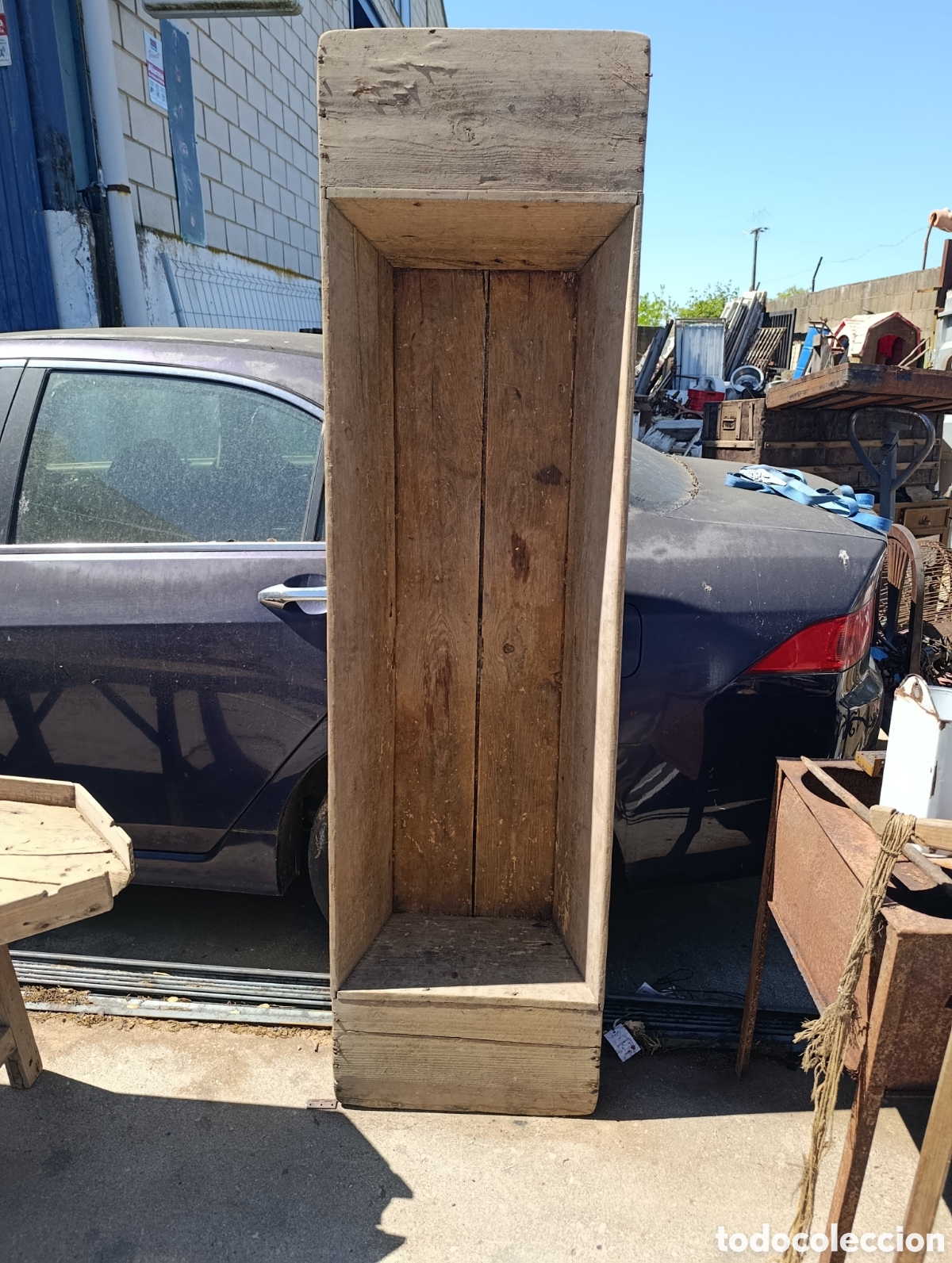 Antig&uuml;edades: Artesa antigua de madera. - Foto 1