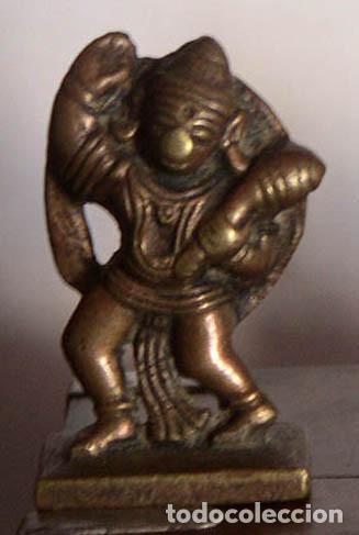 Antiques: DIOSES DE LA MITOLOGIA INDIA - HANUMAN, GANESHA Y LAKSHMI - BRONCE