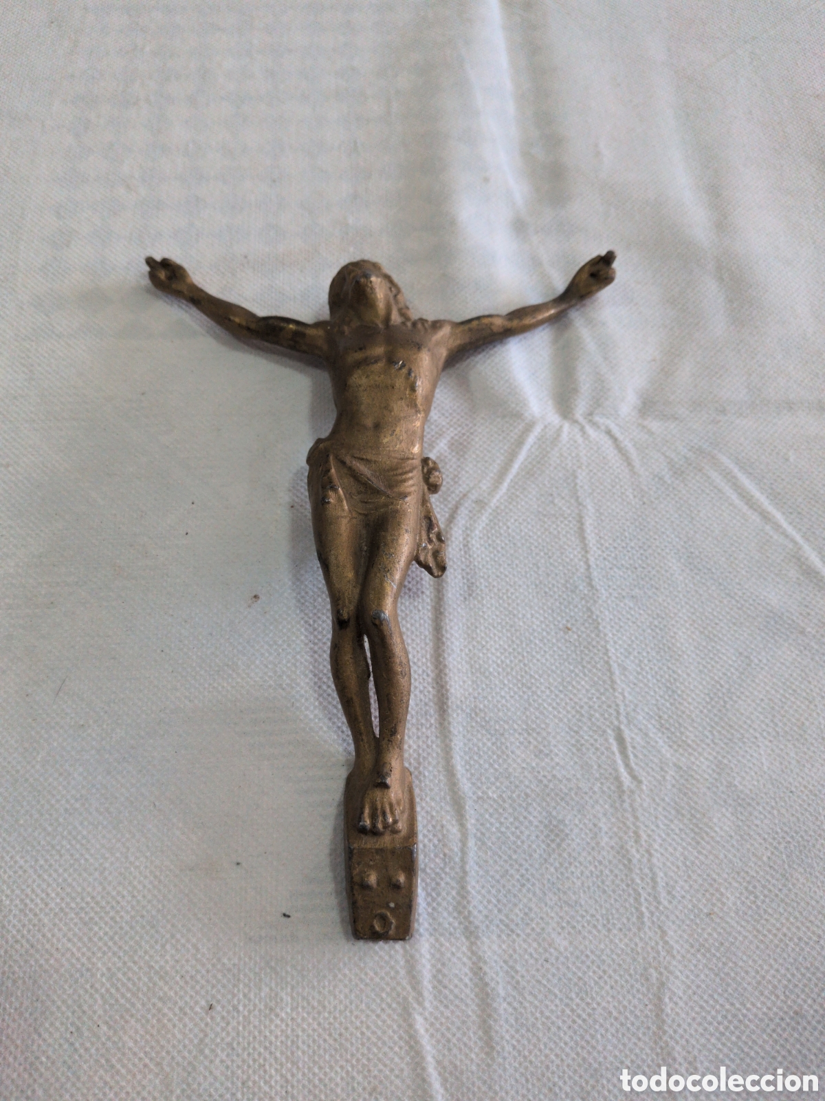 Oggetti Antichi: ANTIGUO CRISTO CRUCIFICADO,BRONCE O METAL, MEDIDAS 18 X 14 CM