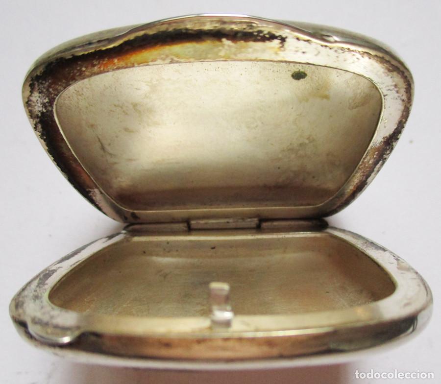 Antiques: CAJA-PASTILLERO DE PLATA - RECTANGULAR - N&ordm; 06 - PATINA