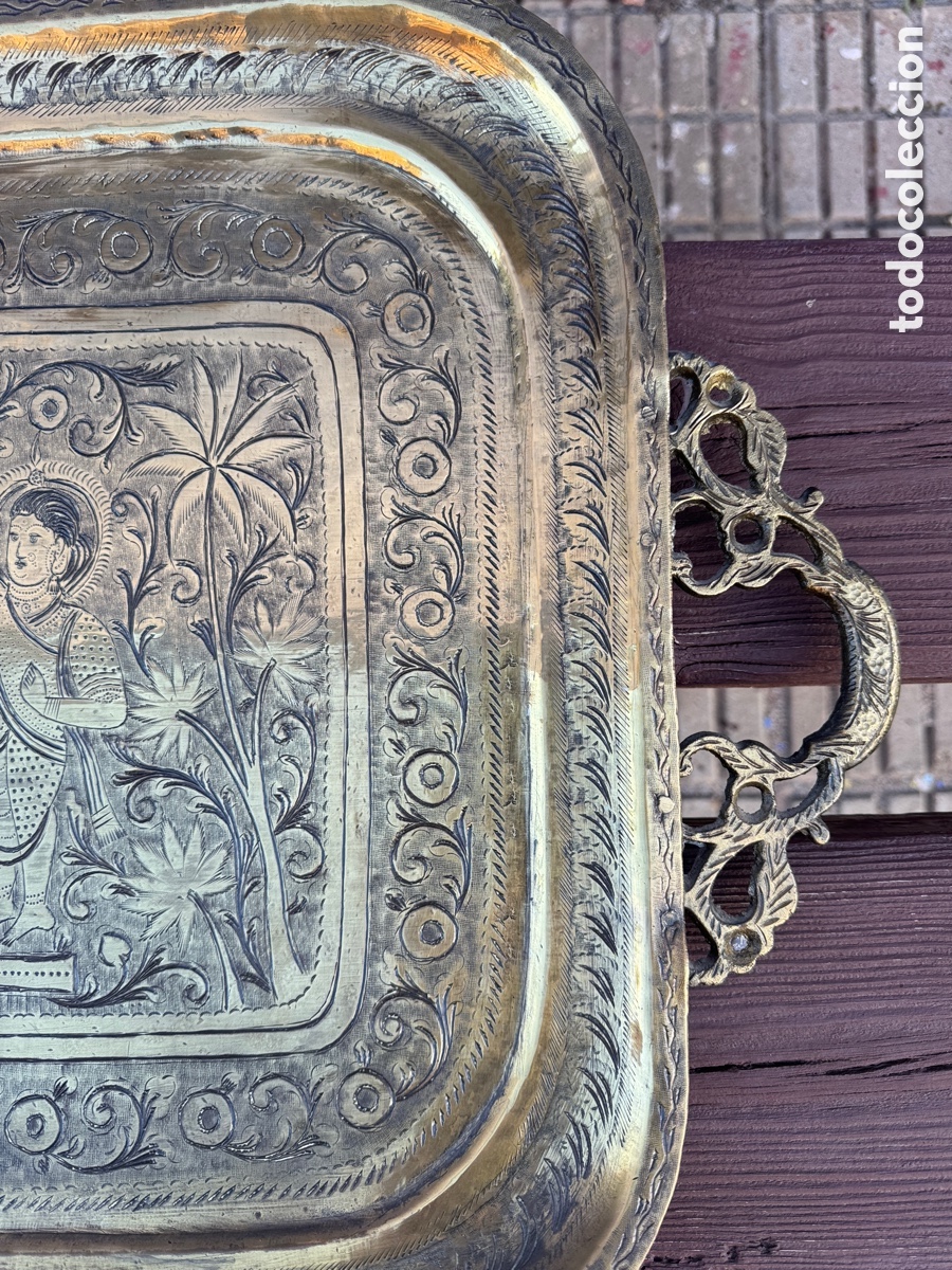 Antig&uuml;edades: Bandeja labrada en BRONCE - Foto 4