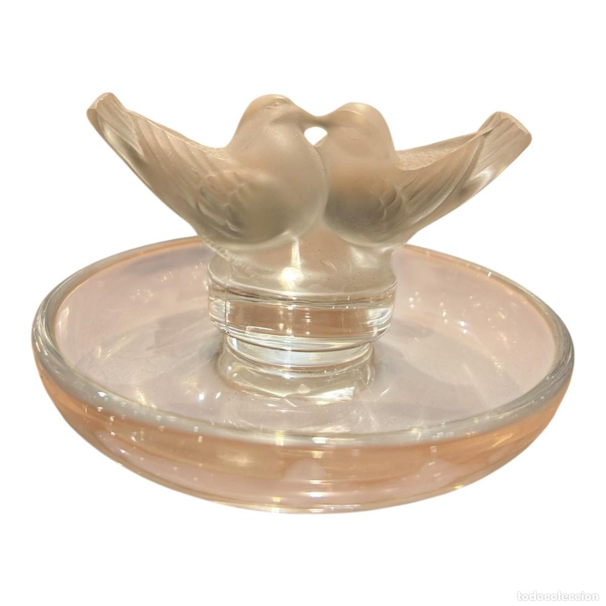 Antiguidades: Love Bird Ring Bowl Dish - Lalique France