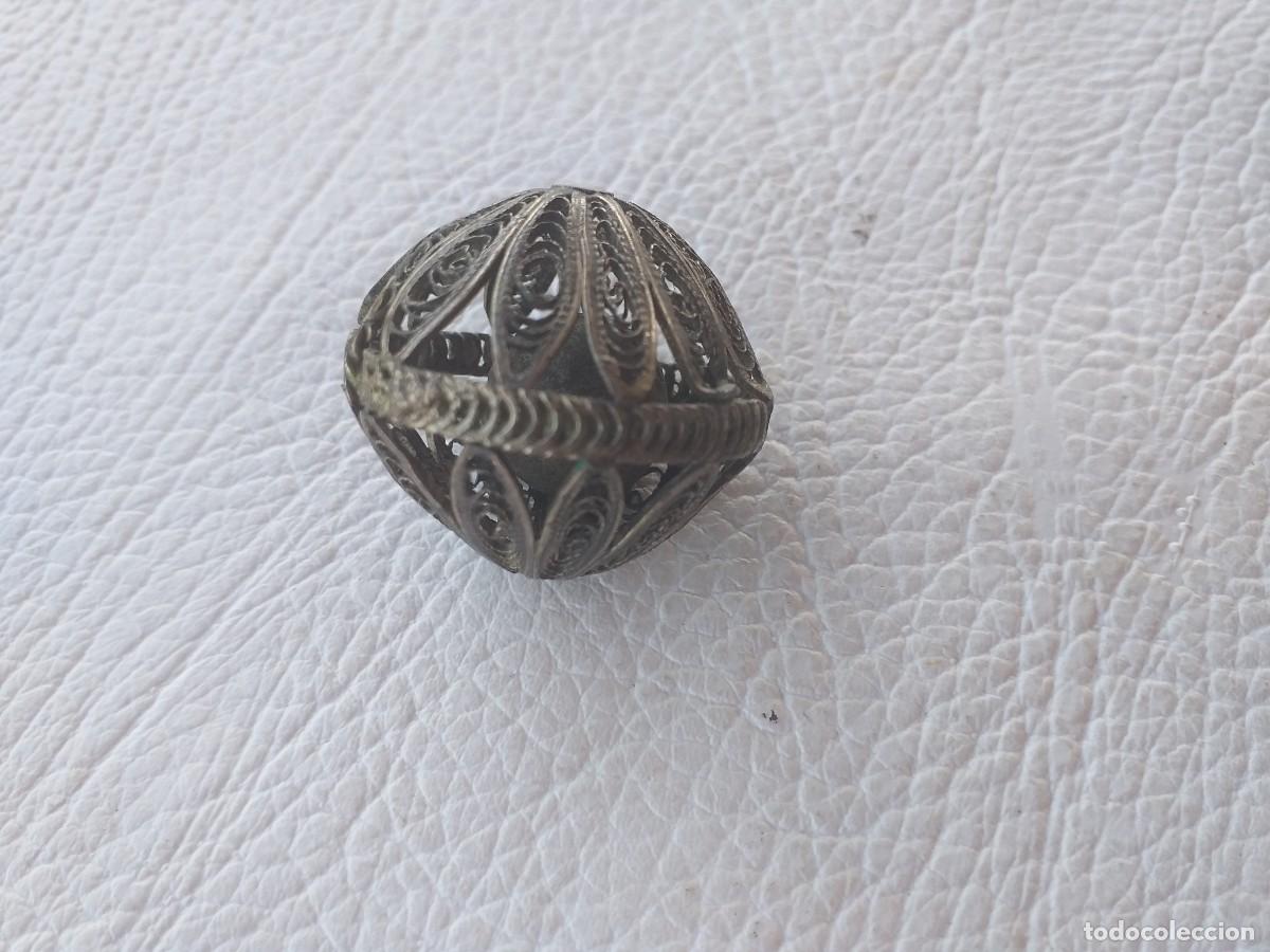 Antig&uuml;edades: ANTIGUO CASCABEL O SONAJERO FILIGRANA PLATA