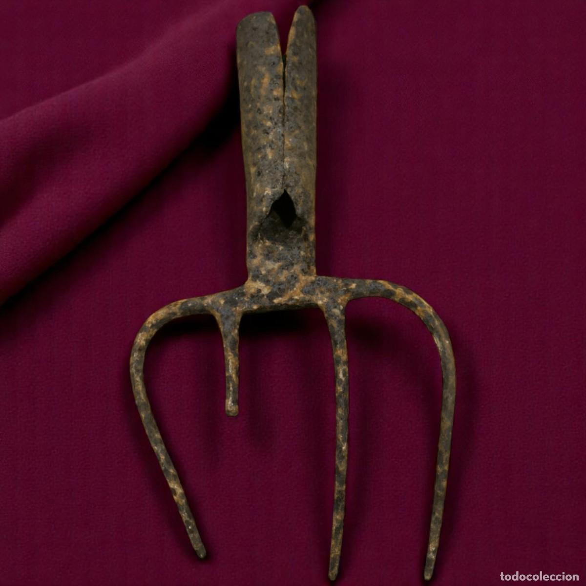 Antiquit&eacute;s: Antigua Hoja de Rastrillo Agr&iacute;cola antigua &ndash; Hierro forjado &ndash; Mediados S. XX