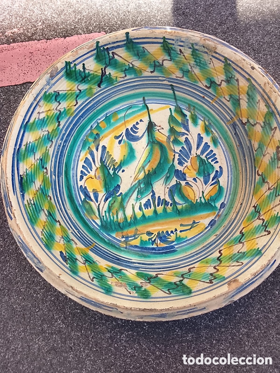 Antig&uuml;edades: Lebrillo Triana XVIII/xix 67cm