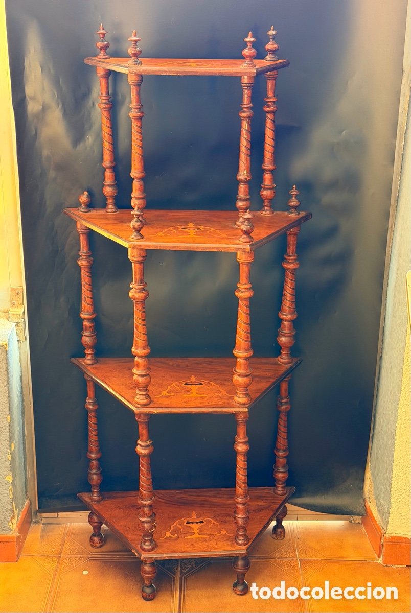 Antiquit&auml;ten: Antigua Librer&iacute;a Napole&oacute;n III con Marqueter&iacute;a