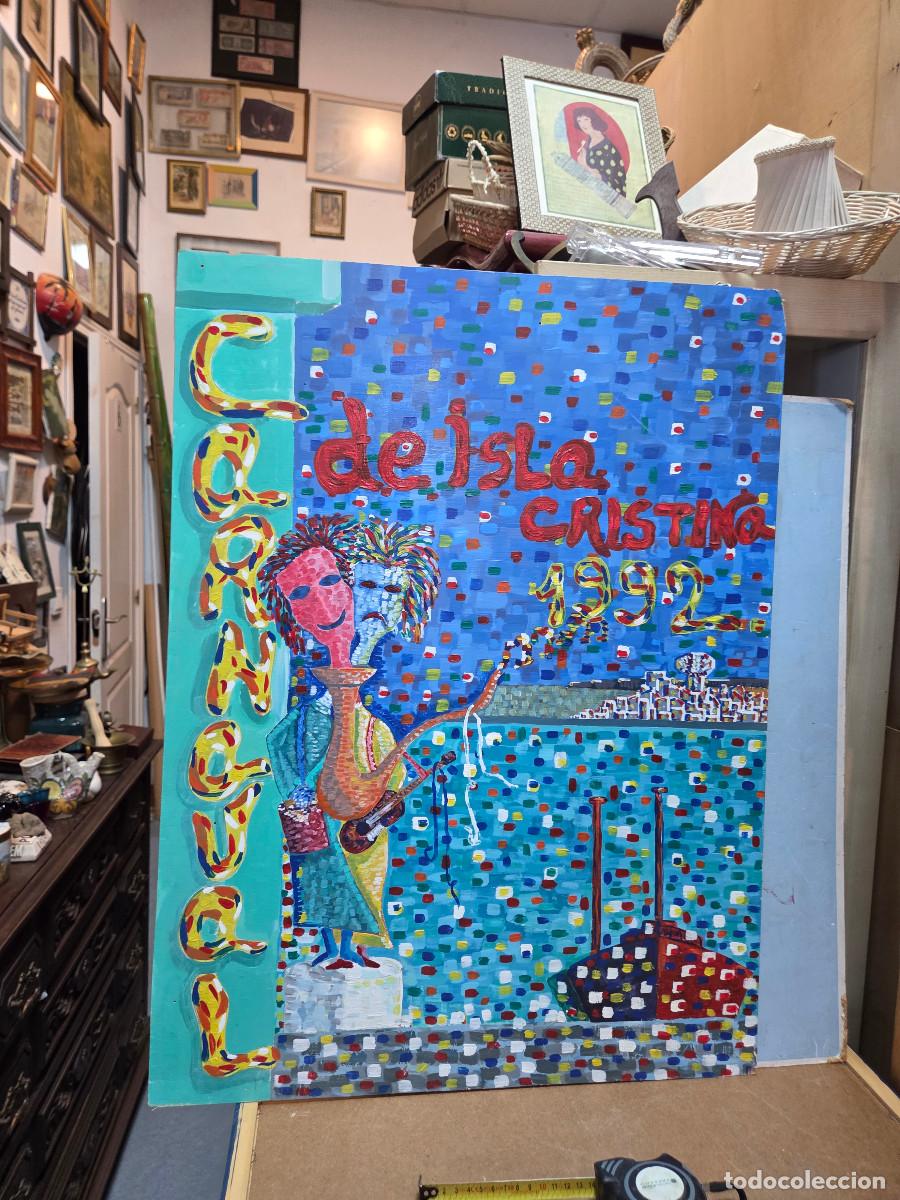 Antig&uuml;edades: pintura del carnaval vintage - Foto 2