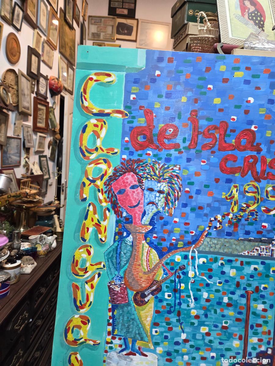 Antig&uuml;edades: pintura del carnaval vintage - Foto 3