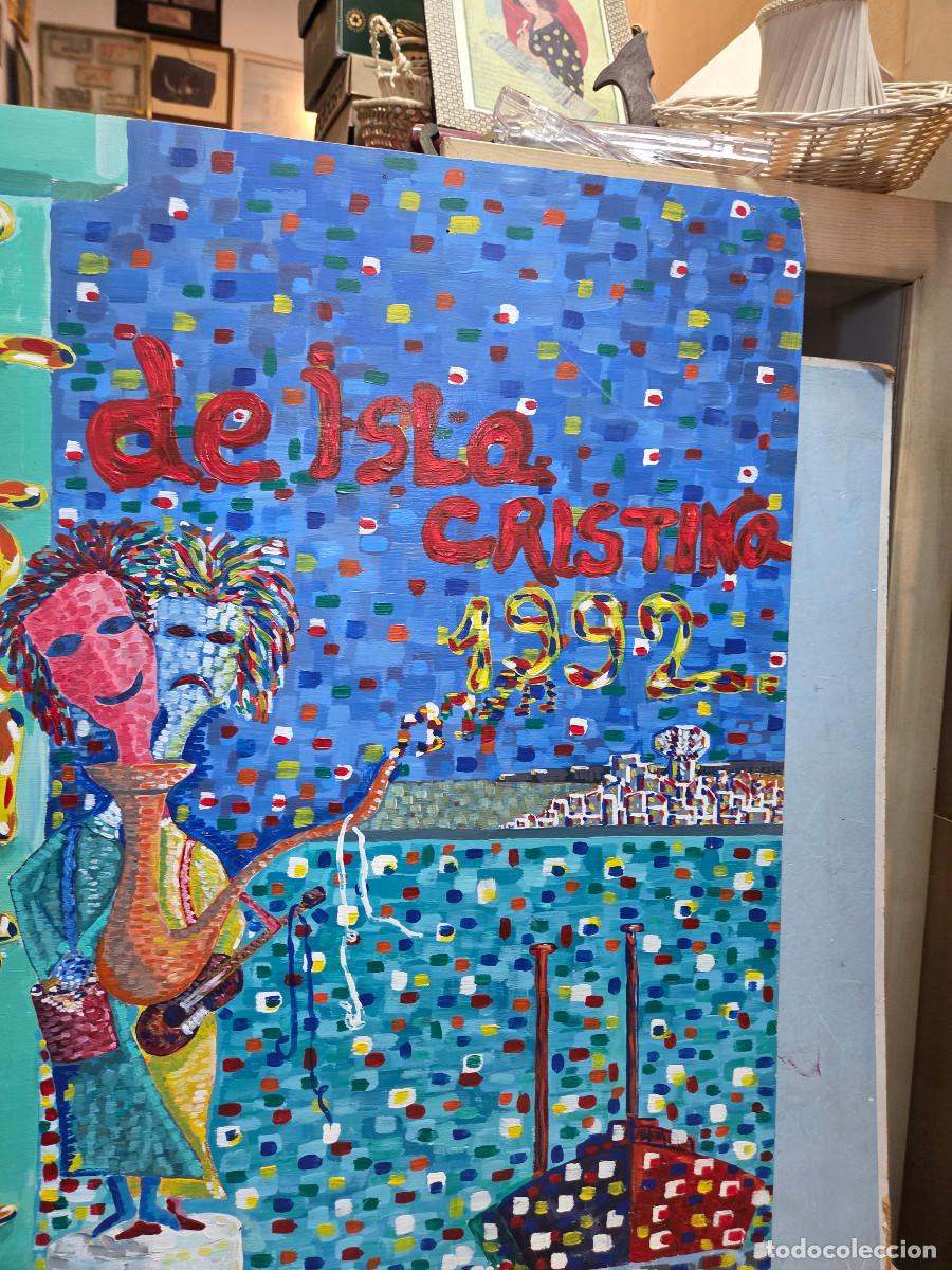 Antig&uuml;edades: pintura del carnaval vintage - Foto 4