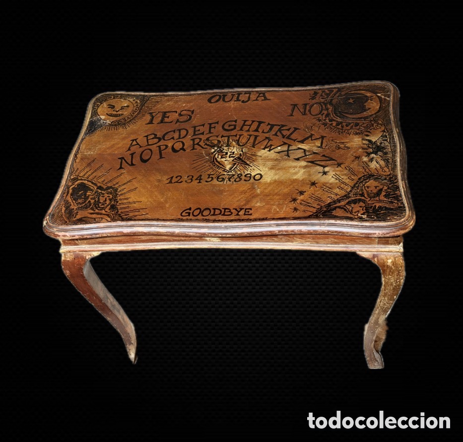 Antiques: Antigua Mesa de Madera de Ouija