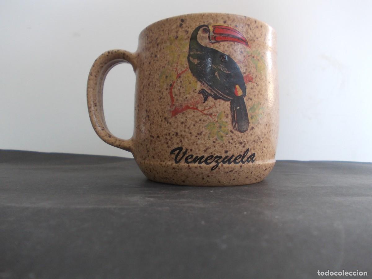 Antiques: Taza cer&aacute;mica artesanal tuc&aacute;n Venezuela souvenir r&uacute;stica taza vintage decoraci&oacute;n artesanal