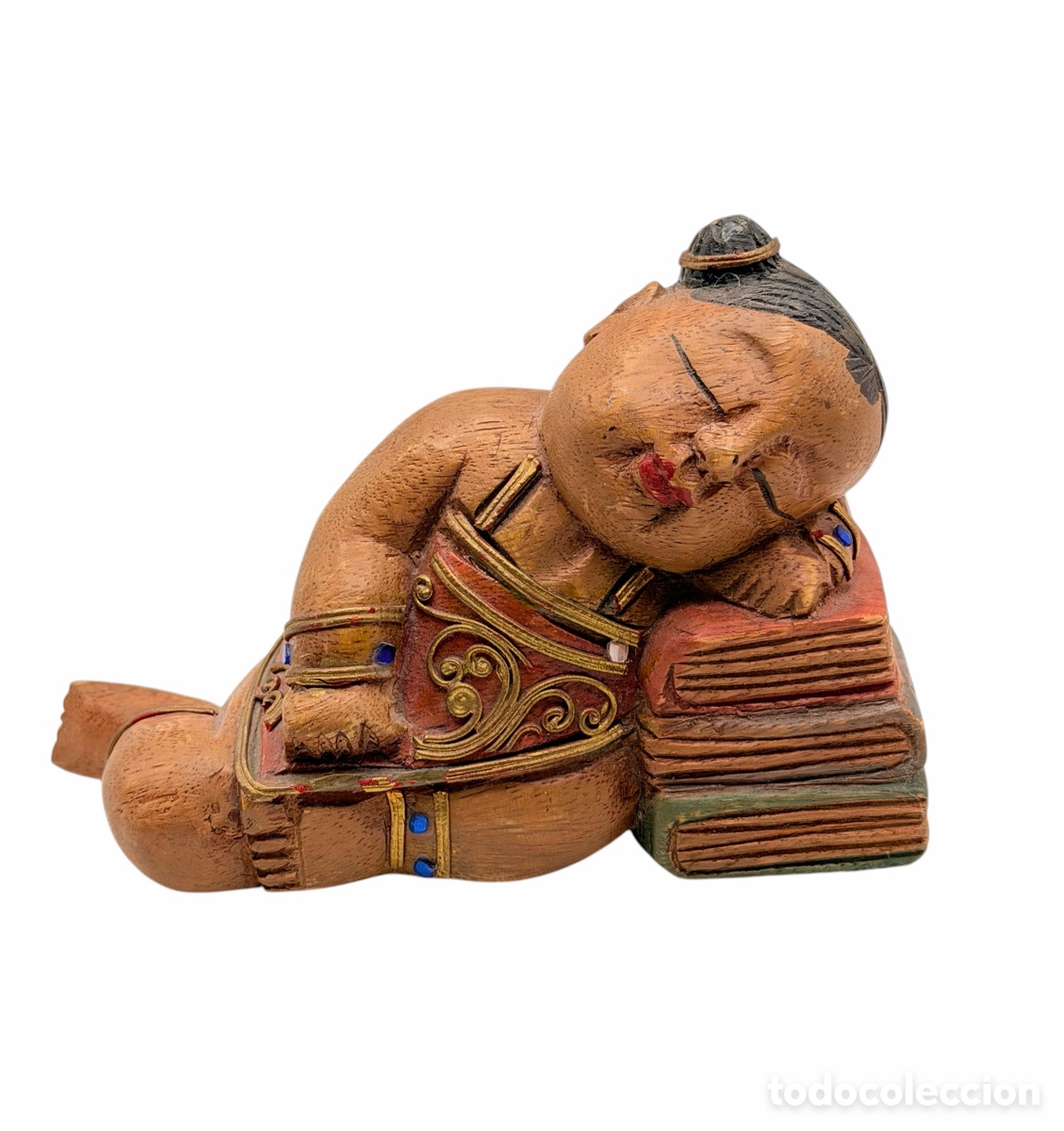 Antiguidades: Figura de Madera Tallada