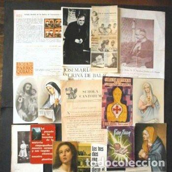 Antiques: LOTE DE ANTIGUEDADES RELIGIOSAS VARIAS en PAPEL