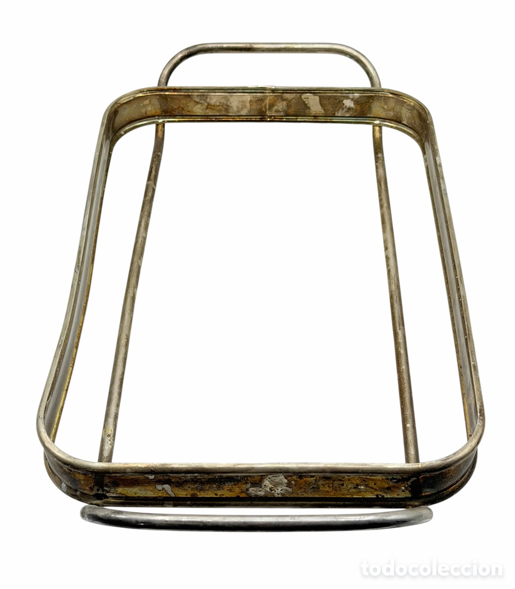 Antiquit&eacute;s: Antigua Bandeja Plateada