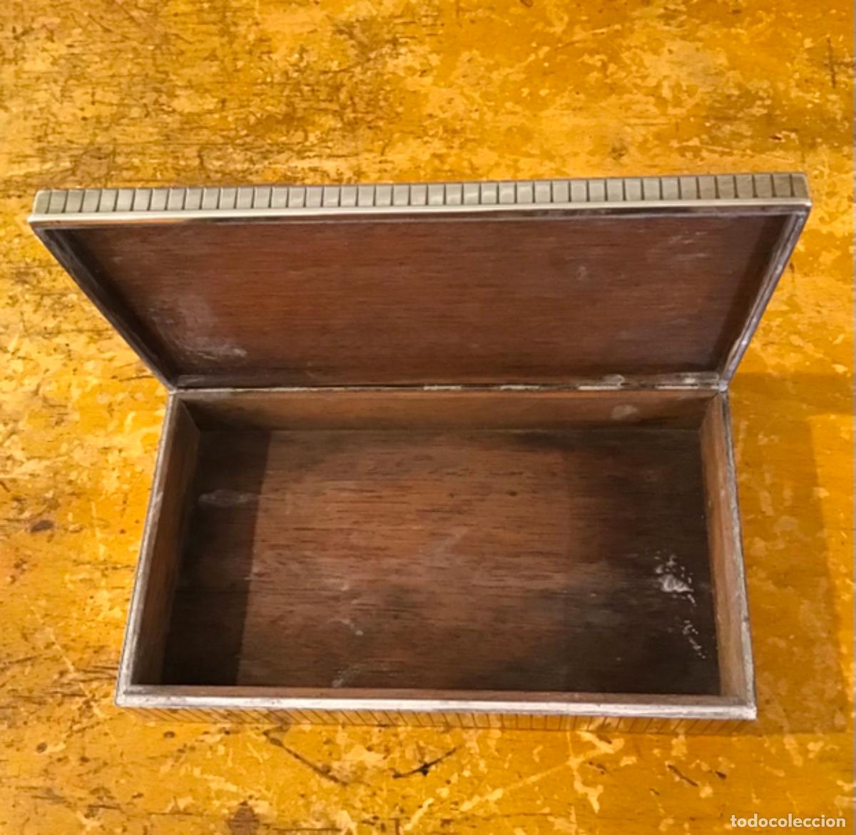 Antig&uuml;edades: CAJA DE PLATA PARA TABACO - Foto 8