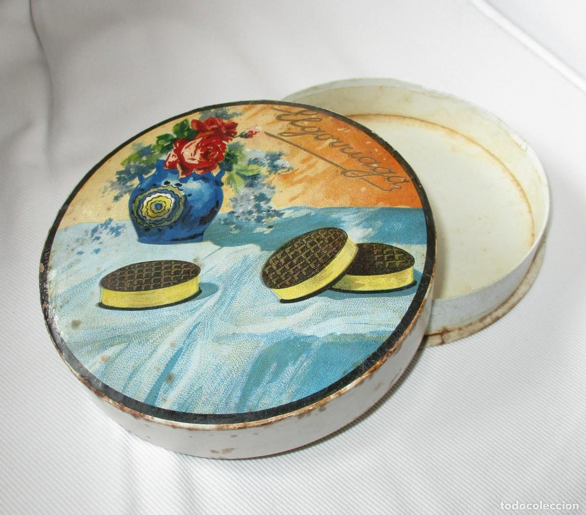 Antiquit&eacute;s: ANTIGUA Y MUY RARA CAJA DE DULCES ELGORRIAGA.