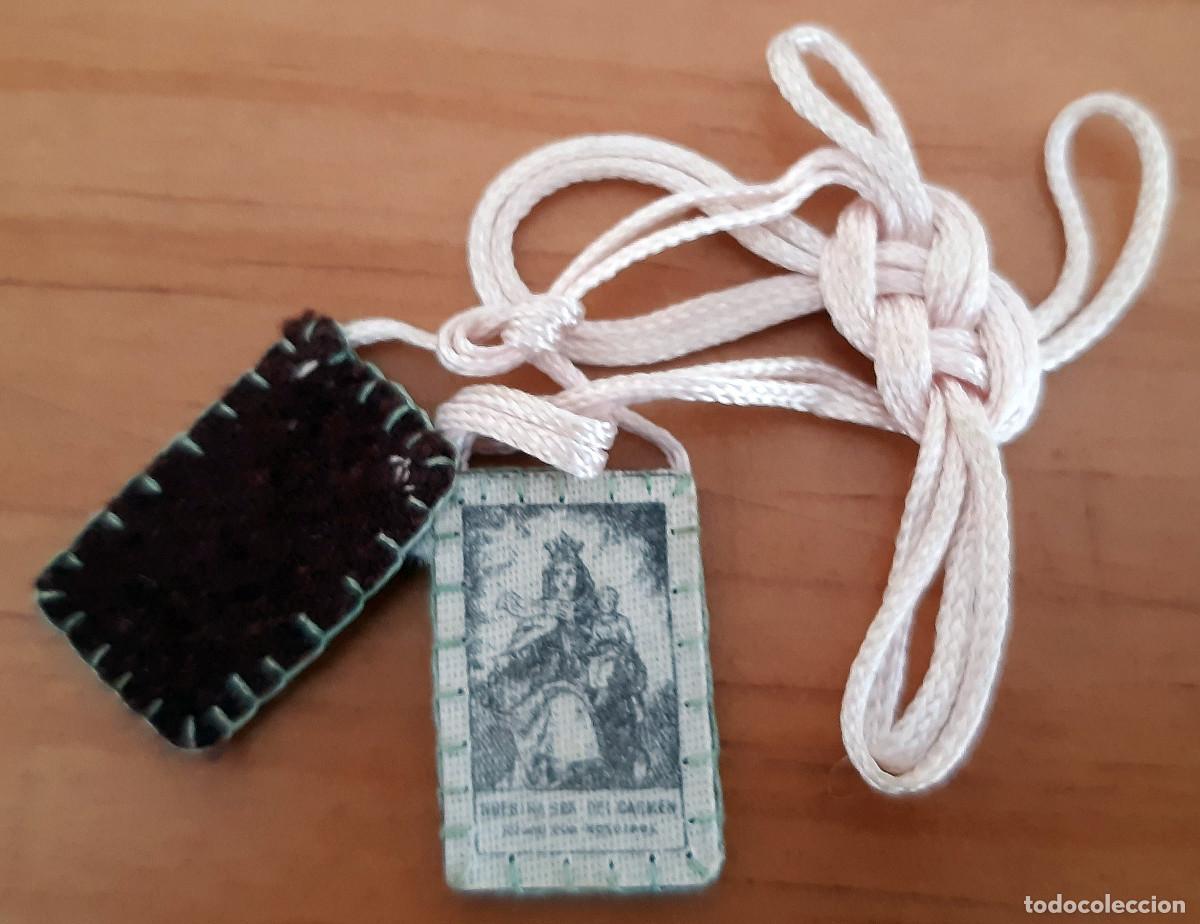 Antig&uuml;edades: ESCAPULARIO DE NUESTRA SE&Ntilde;ORA DEL CARMEN - PERFECTO ESTADO