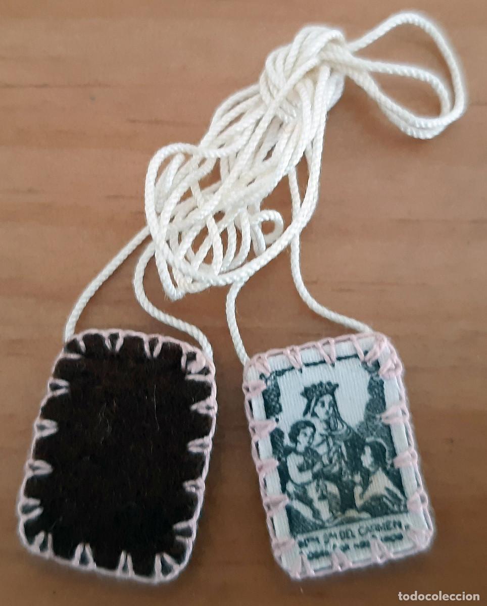 Antig&uuml;edades: ESCAPULARIO DE NUESTRA SE&Ntilde;ORA DEL CARMEN - PERFECTO ESTADO