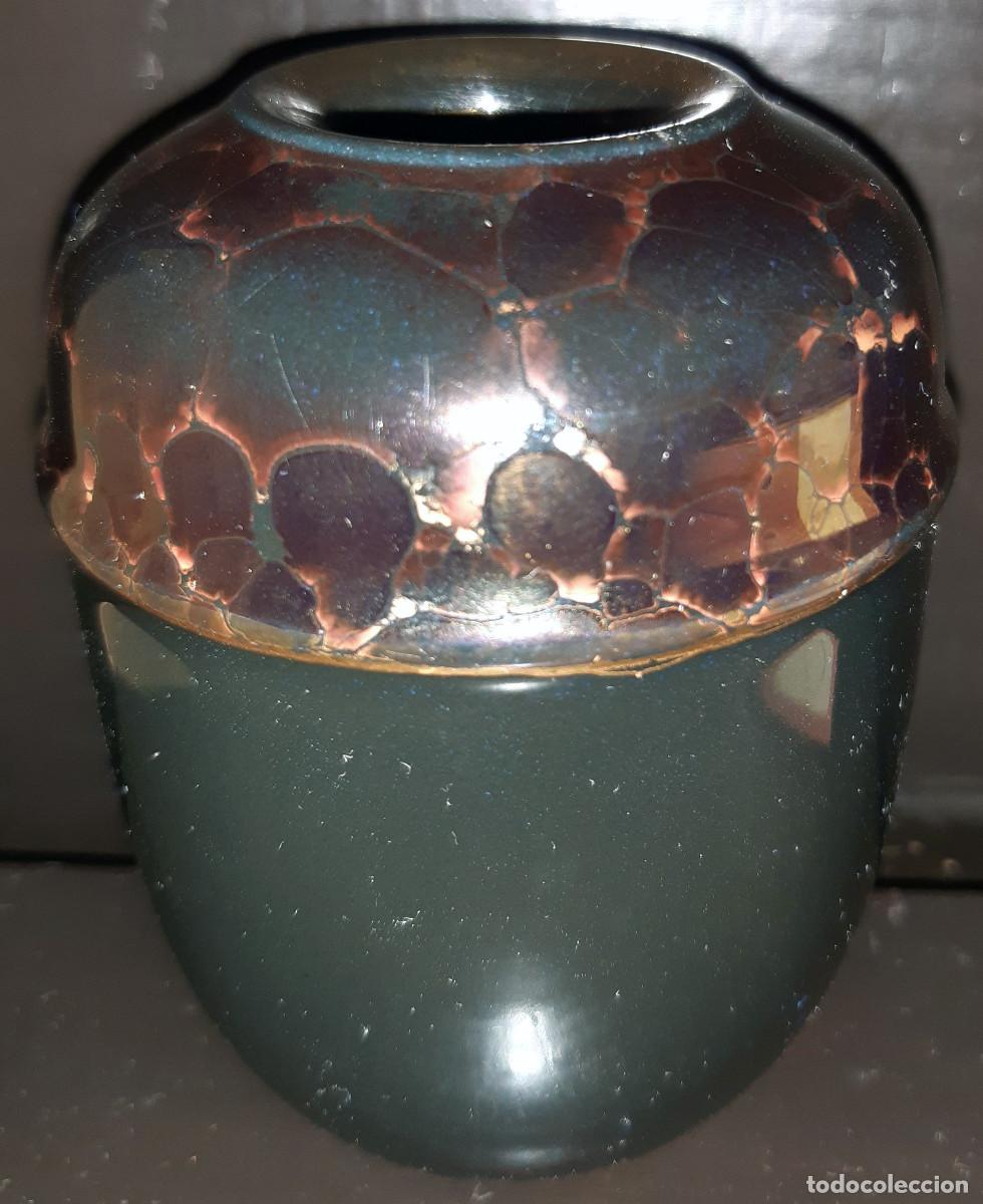 Antiquit&auml;ten: PEQUE&Ntilde;O JARRONCITO - GRES STONE WARE - INTER SELECT - SPAIN - FIRMADO GRAFIT &ndash; PERFECTO ESTADO