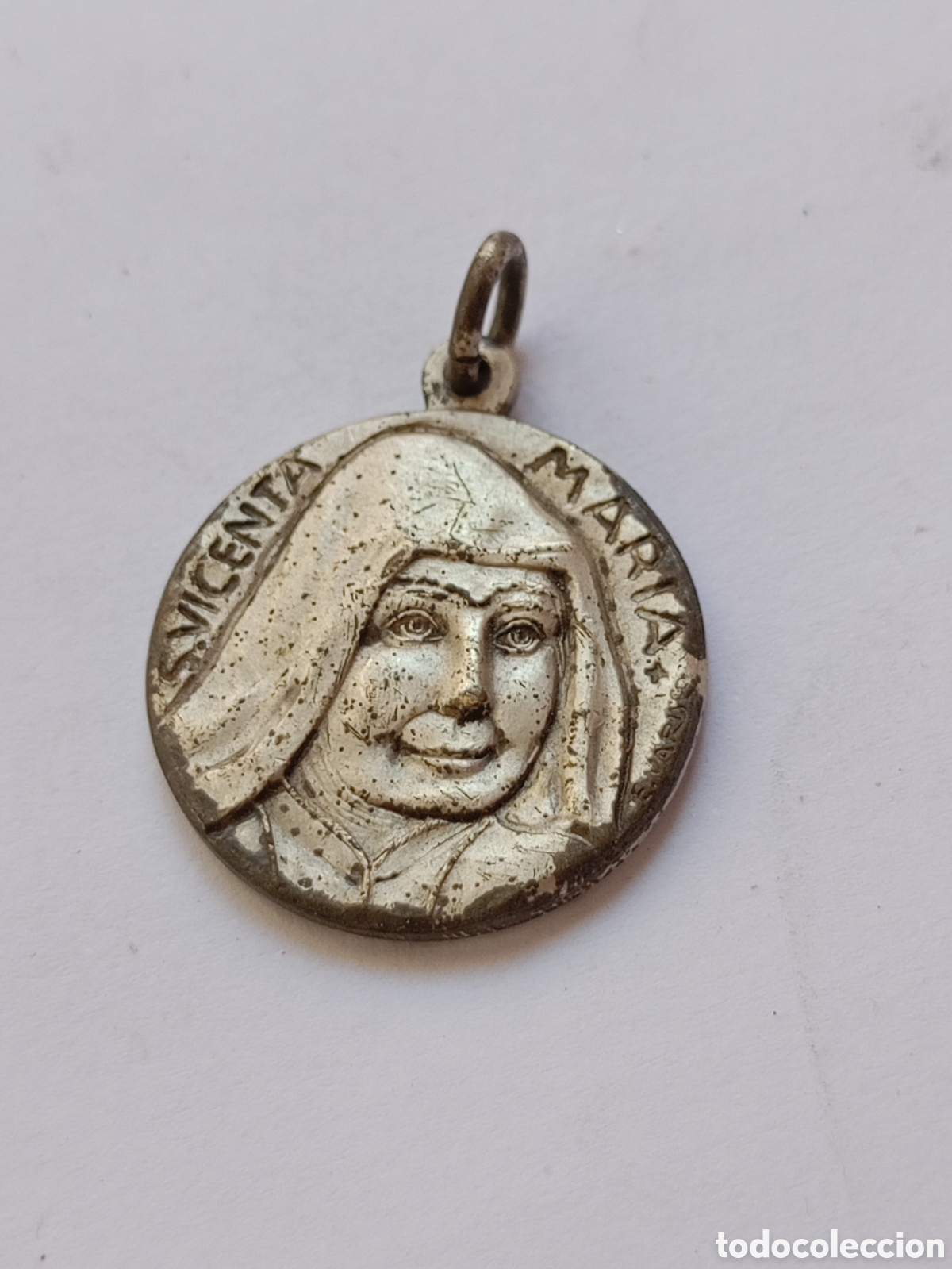 Oggetti Antichi: Antigua medalla Santa Vicenta Mar&iacute;a Pablo VI 25-5-1975