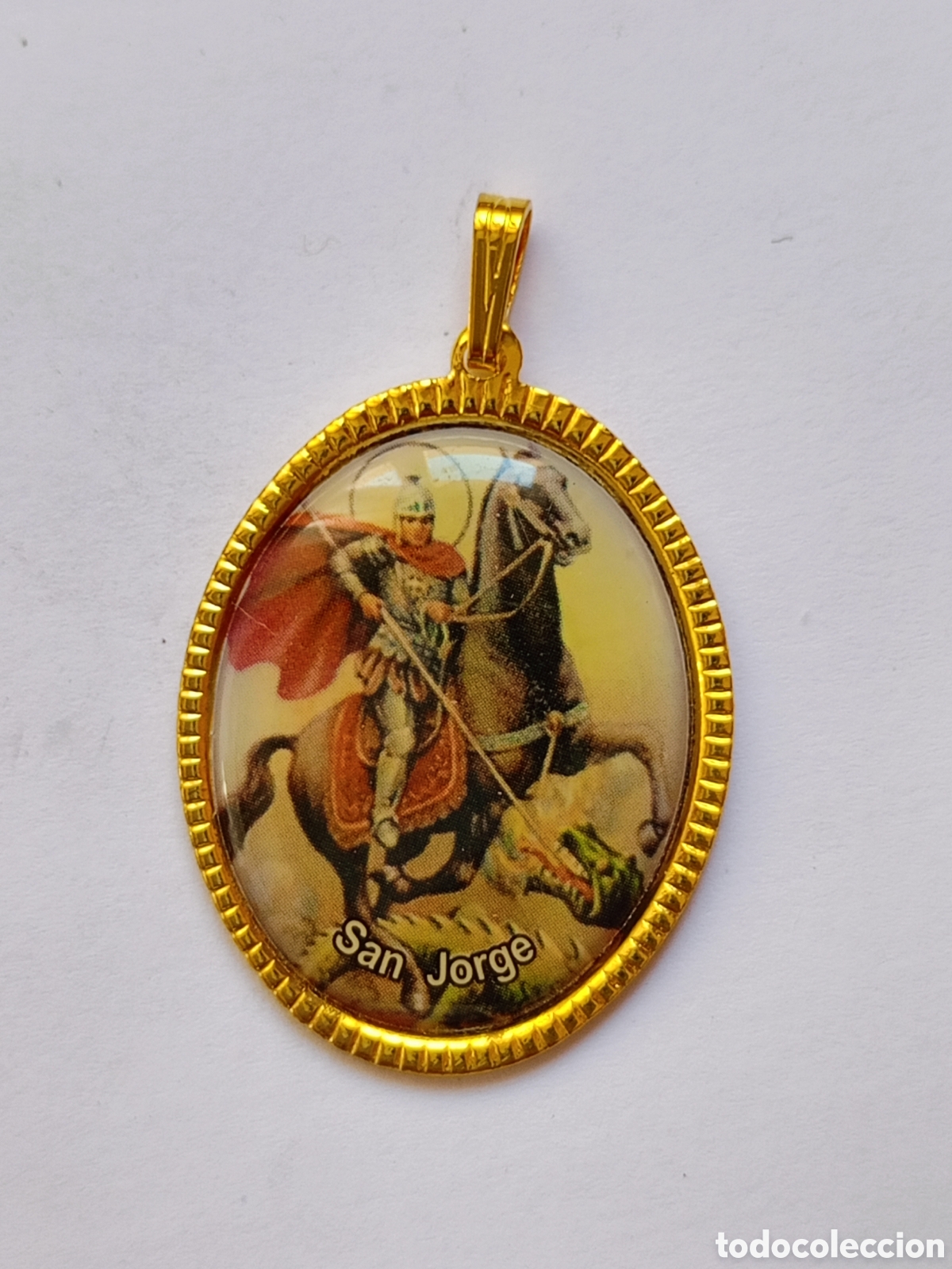 Antiquit&auml;ten: Medalla colgante San Jorge