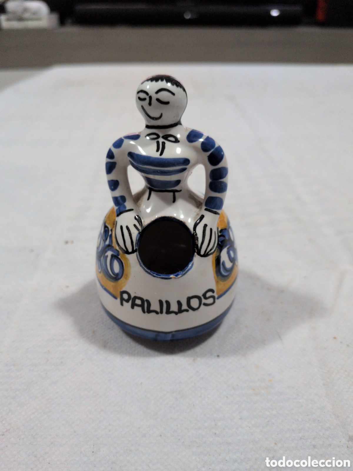 Oggetti Antichi: Antiguo Palillero de porcelana de Talavera