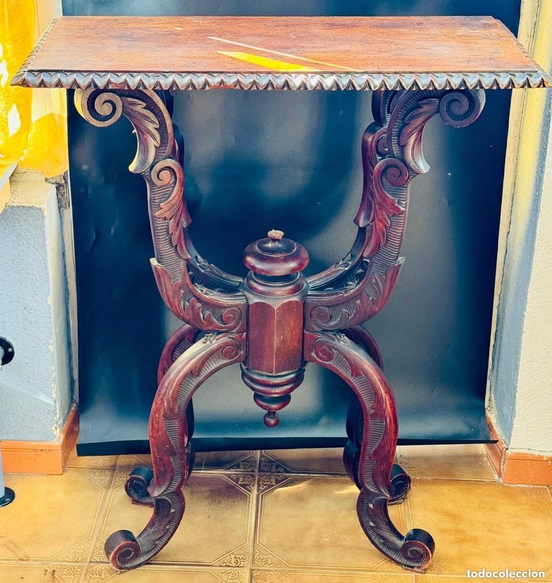 Antiques: CONSOLA - APARADOR - MADERA CAOBA - ESTILO NAPOLE&Oacute;N III. 1850-1900