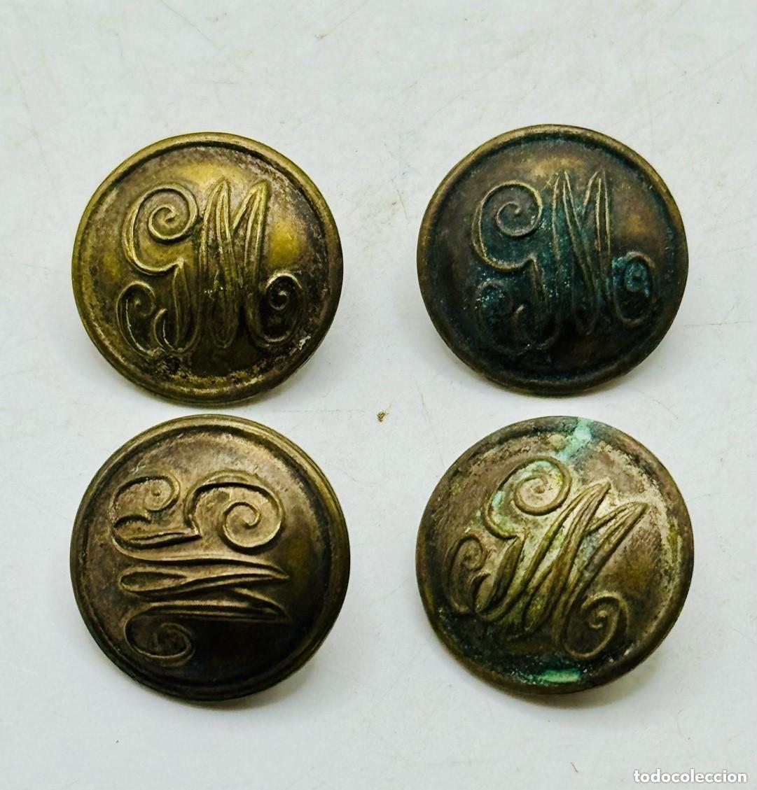 Antiques: ANTIGUOS BOTONES SU MAJESTAD - MILITARES - COLECCI&Oacute;N