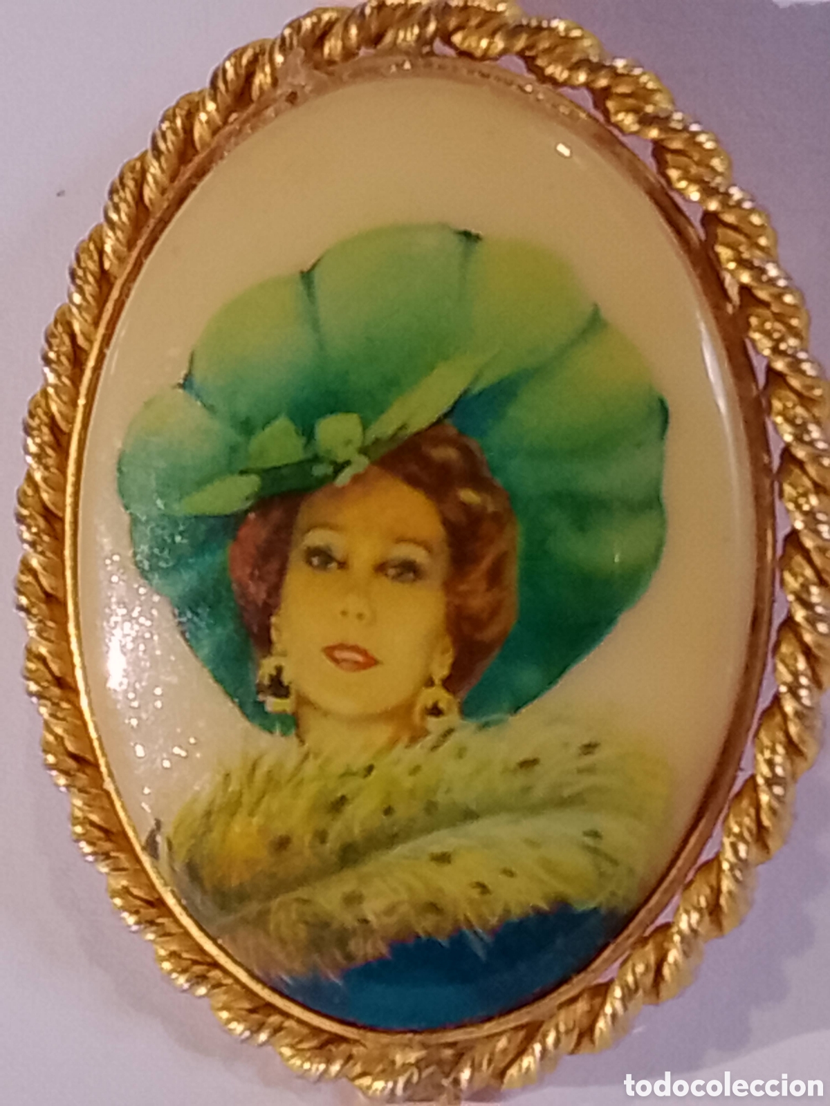 Antig&uuml;edades: CAMAFEO BROCHE - VINTAGE - Foto 2